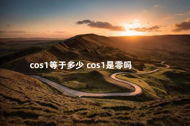 cos1等于多少 cos1是零吗